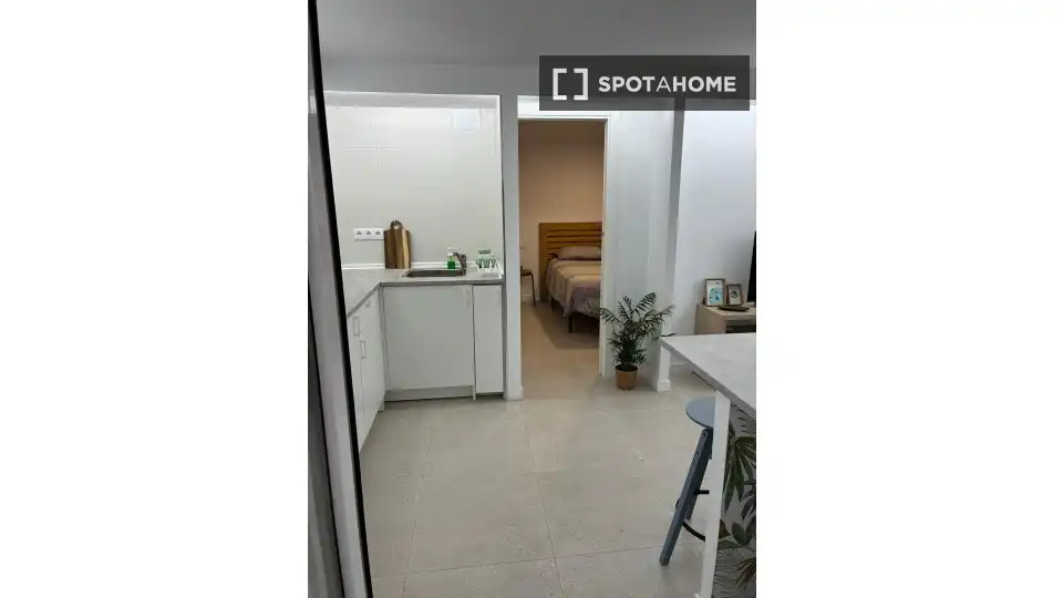 Dormitori de Apartament per a compartir en Elche / Elx amb Aire condicionat, Terrassa i Moblat