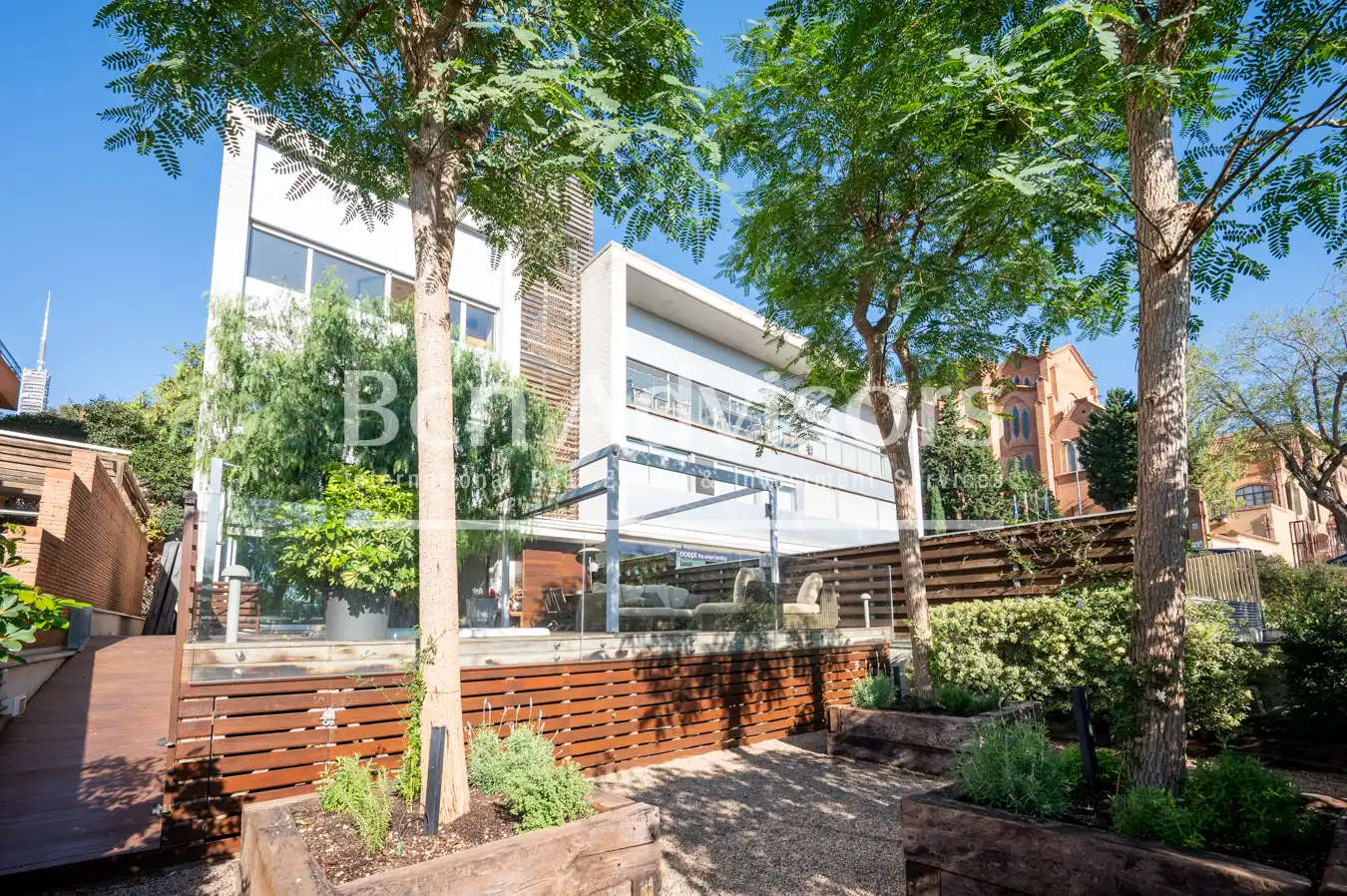Vista exterior de Casa o chalet en venta en Barcelona con Aire acondicionado, Calefacción y Jardín privado