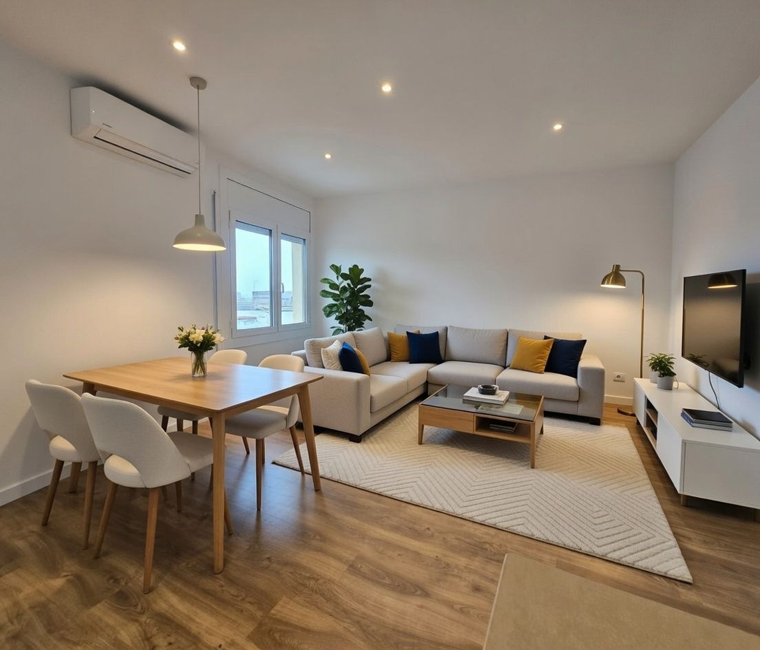 Sala d'estar de Edifici en venda en  Barcelona Capital amb Alarma