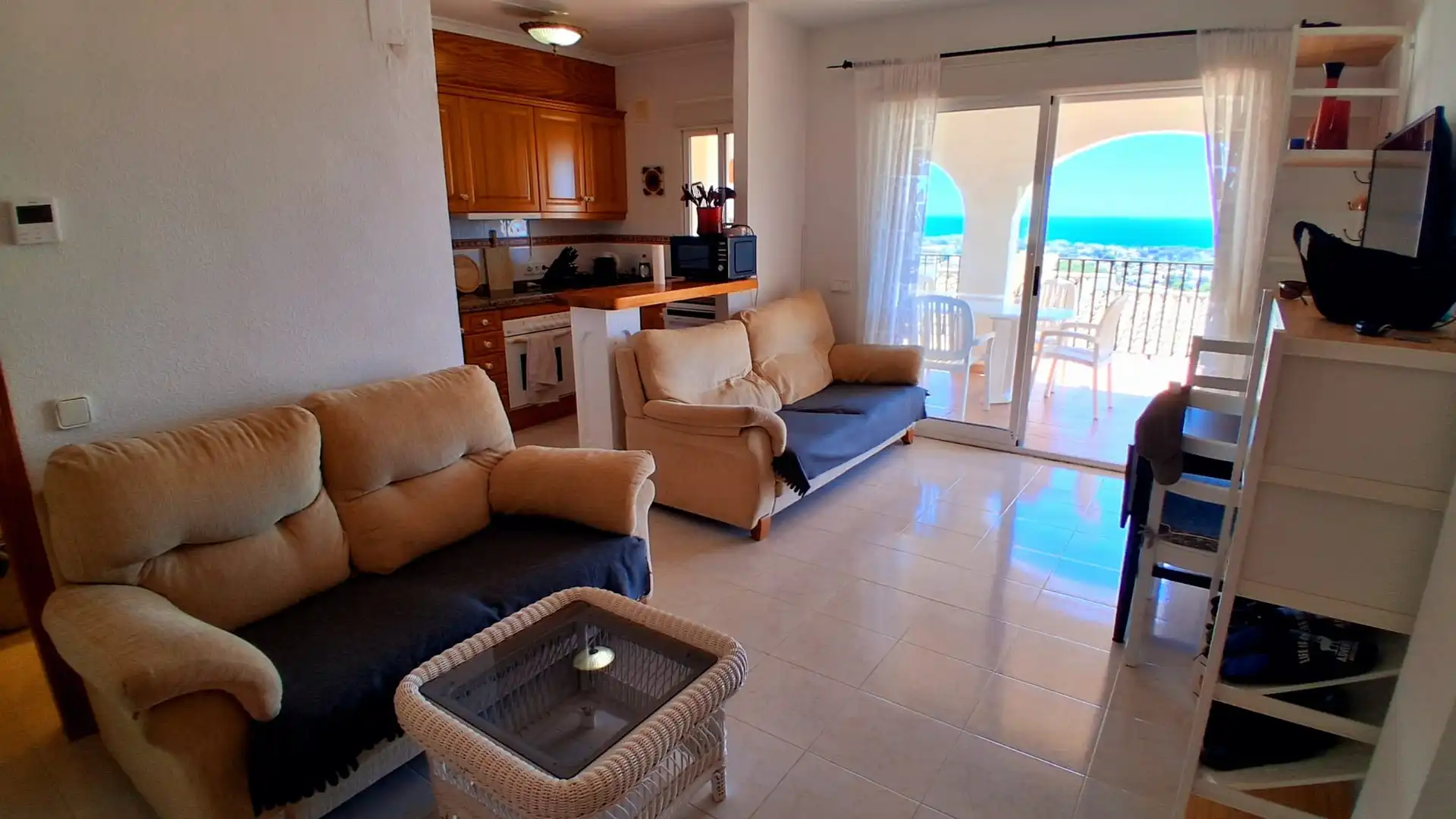 Sala de estar de Casa o chalet en venta en Calpe / Calp con Aire acondicionado, Calefacción y Terraza