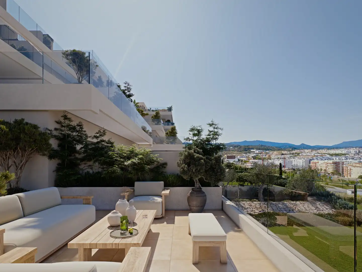 Terrasse von Maisonette zum Verkauf in Estepona mit Terrasse