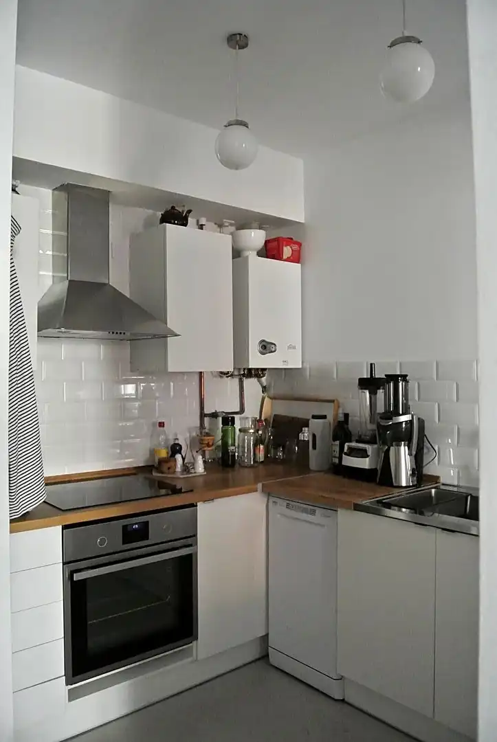 Cocina de Piso de alquiler en Madrid con Aire acondicionado, Calefacción y Balcón