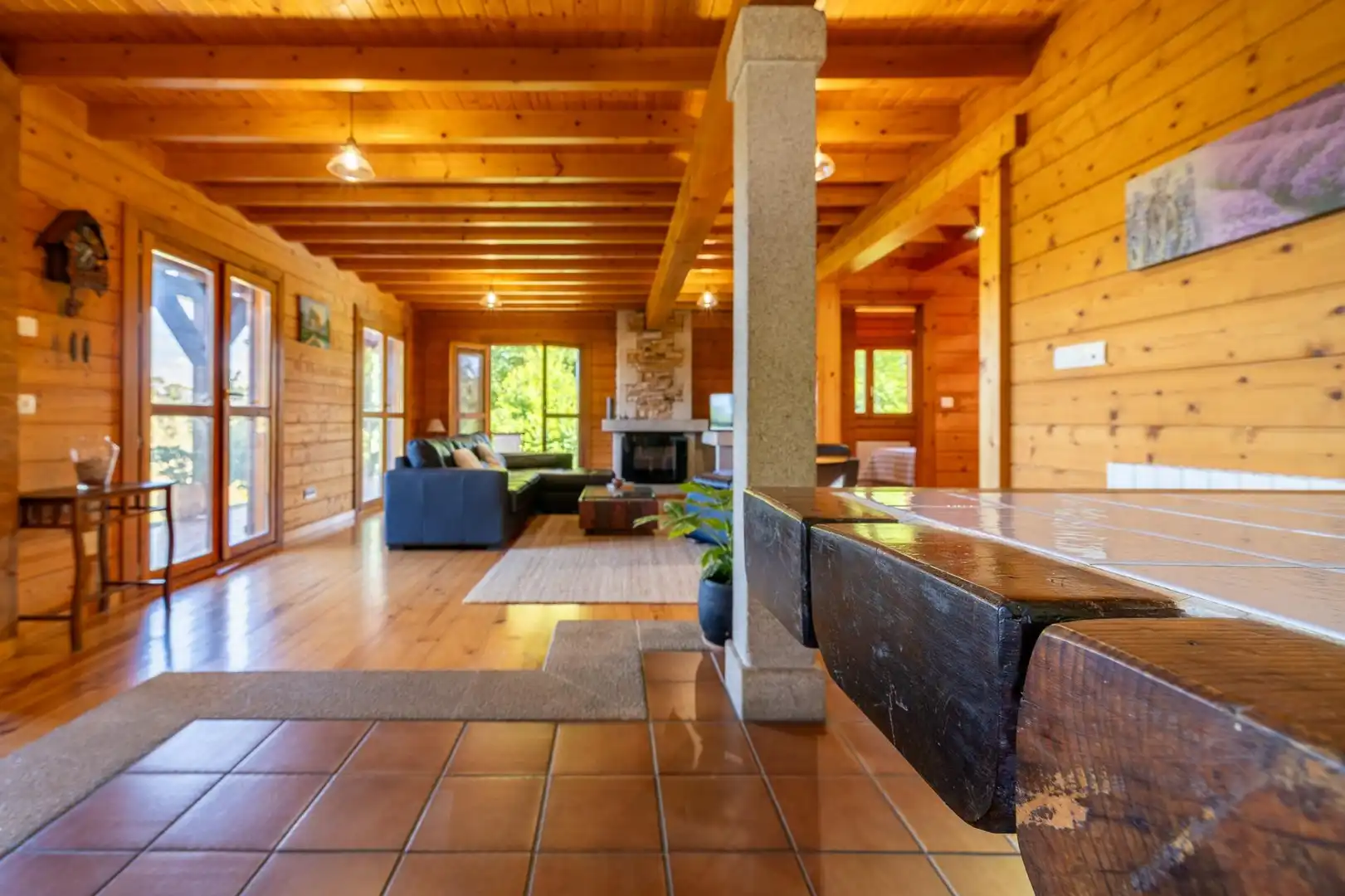 Sala de estar de Casa o chalet en venta en Salceda de Caselas con Calefacción, Jardín privado y Terraza