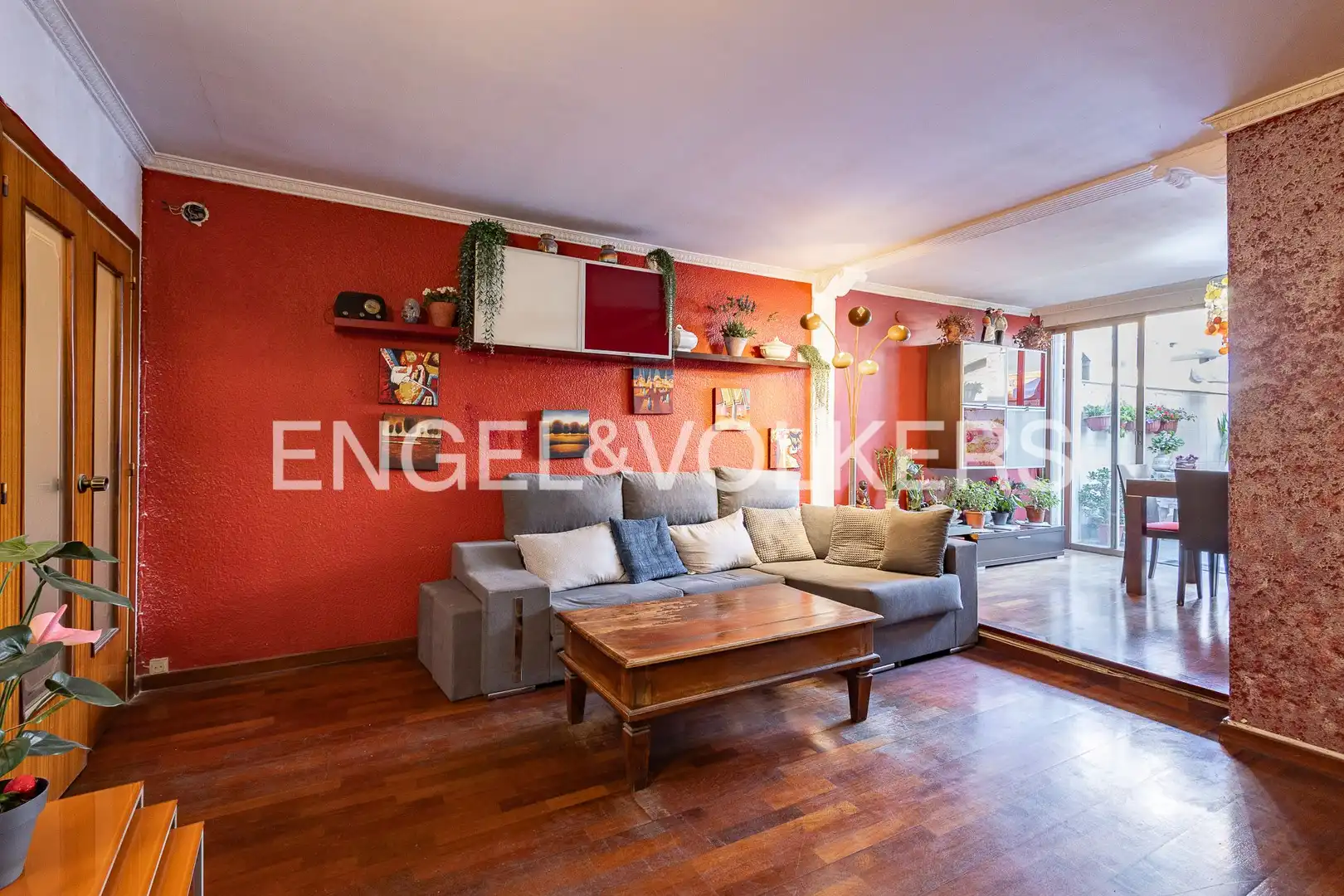 Wohnzimmer von Wohnung zum Verkauf in Molins de Rei mit Klimaanlage, Heizung und Parkett