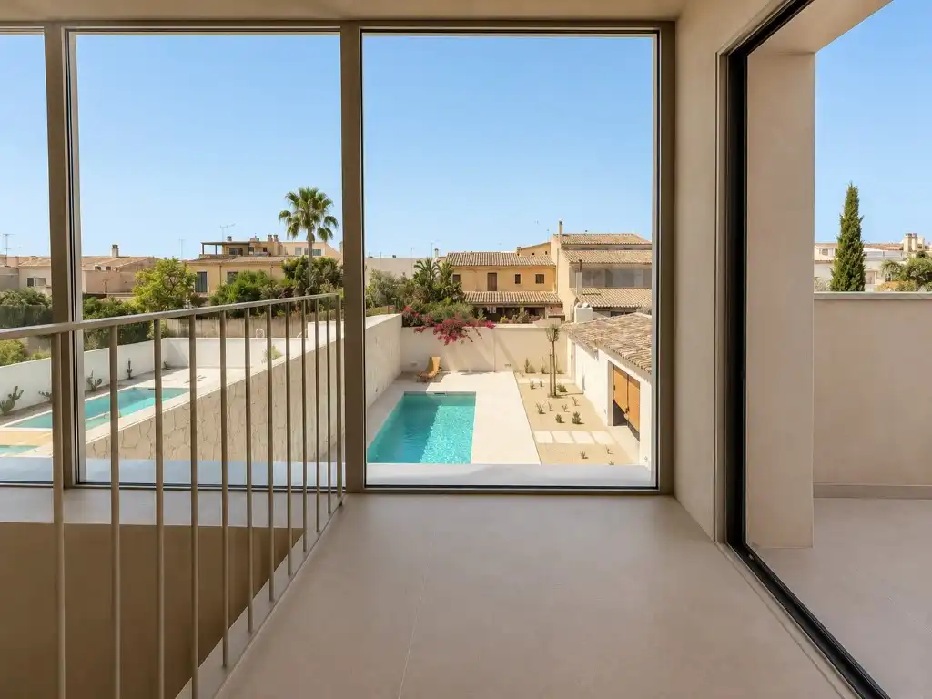 Terraza de Casa adosada en venta en Ses Salines con Aire acondicionado, Jardín privado y Terraza