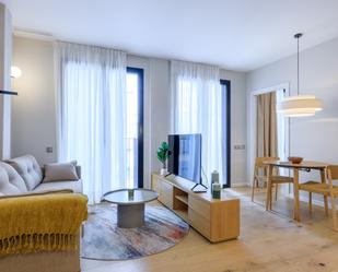 Sala d'estar de Apartament de lloguer en  Barcelona Capital amb Aire condicionat i Balcó