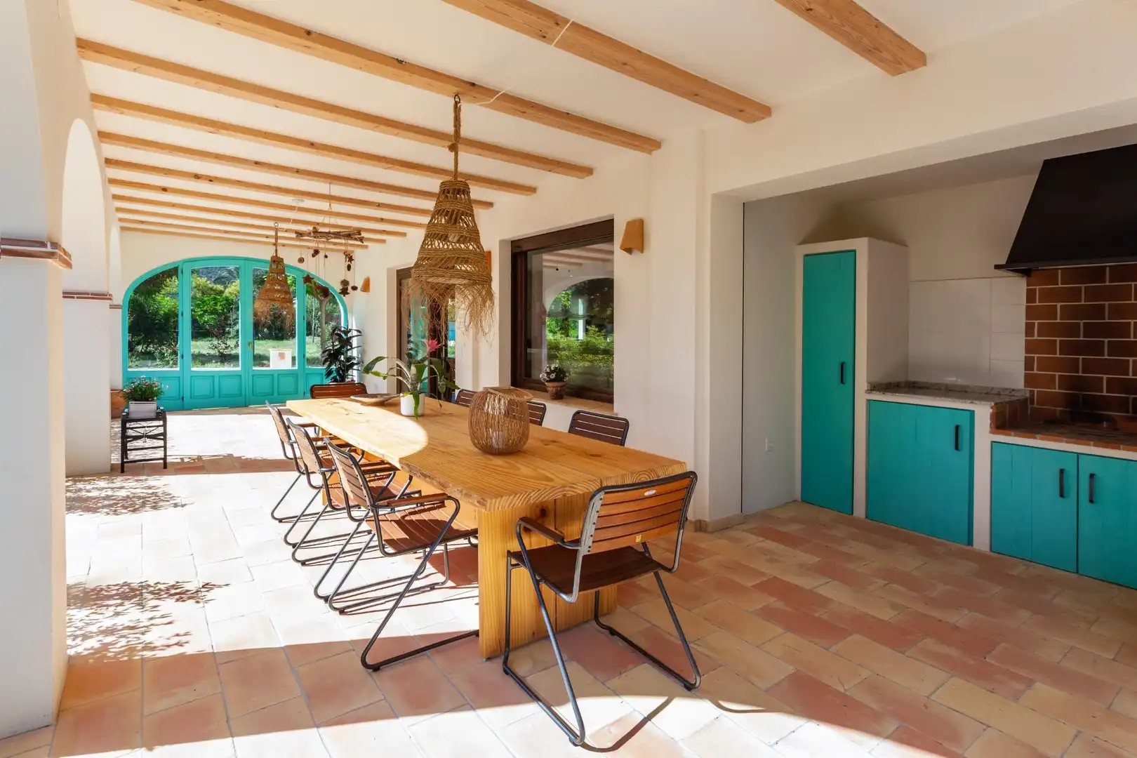 Terrace of Houses for rent in Pedreguer  with Air Conditioner, Heating and Private garden
