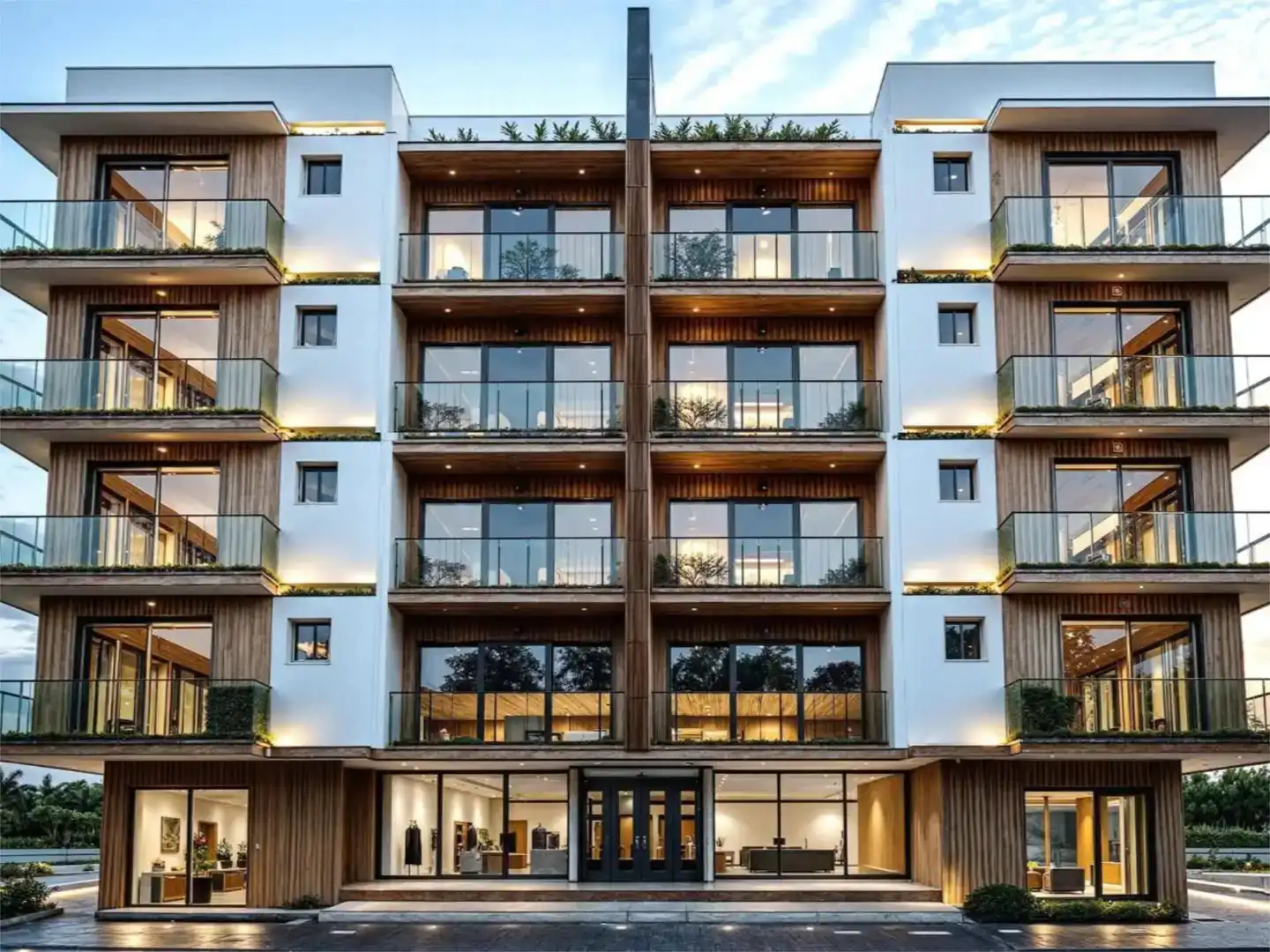 Exterior view of Flat for sale in Blanes  with Air Conditioner, Swimming Pool and Balcony