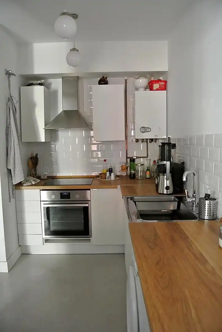 Cocina de Piso de alquiler en Madrid con Aire acondicionado, Calefacción y Balcón