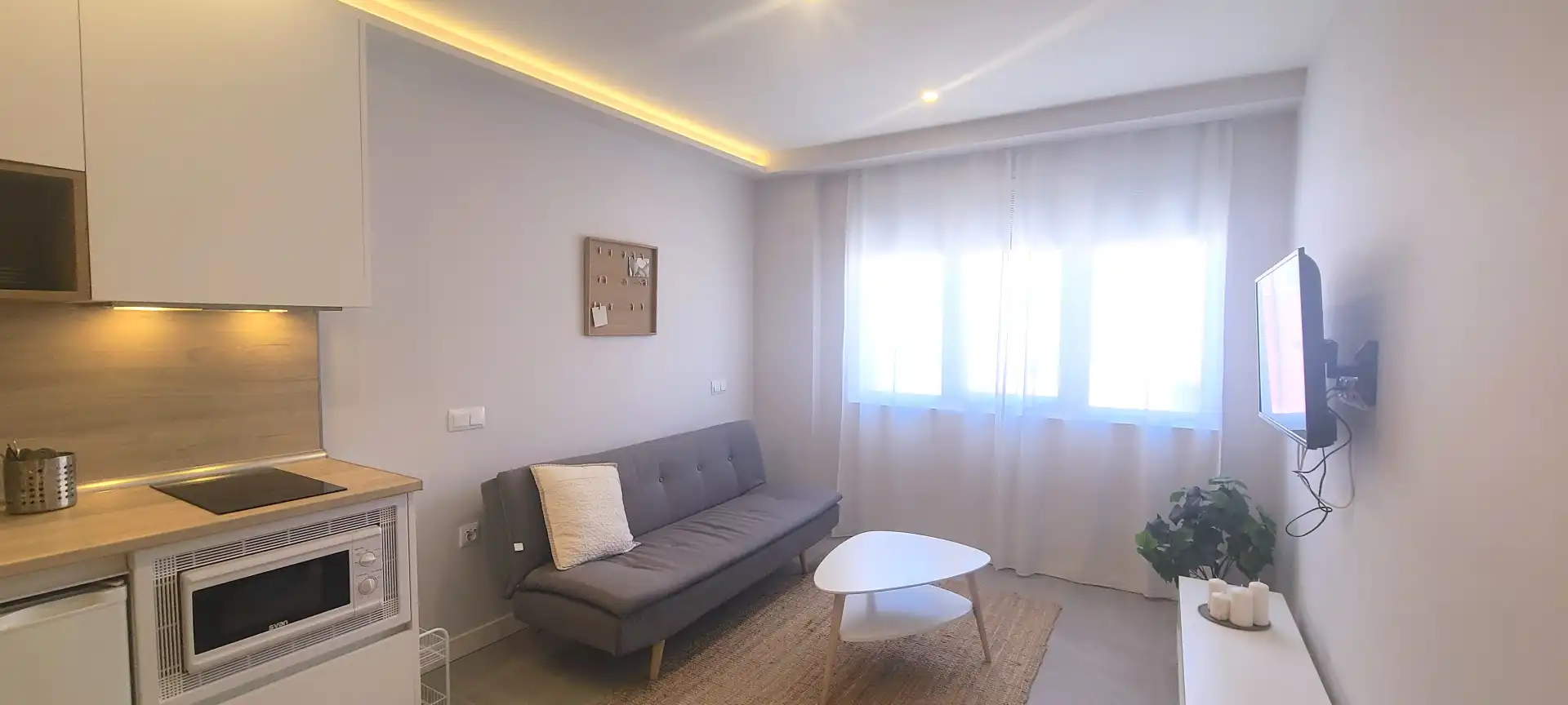 Sala de estar de Loft de alquiler en Madrid con Aire acondicionado, Calefacción y Amueblado