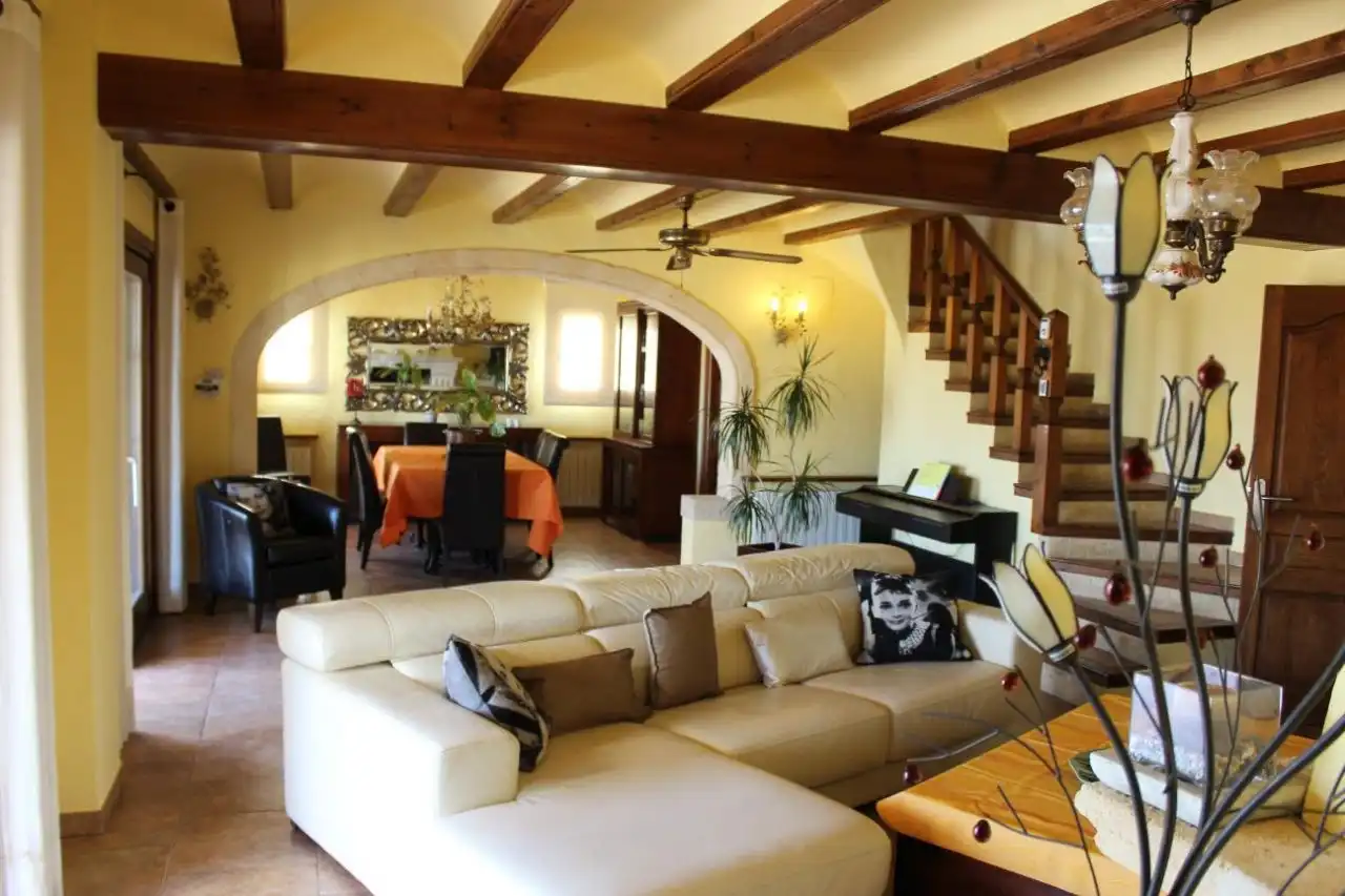 Living room of Houses for sale in Jávea / Xàbia  with Air Conditioner, Heating and Private garden