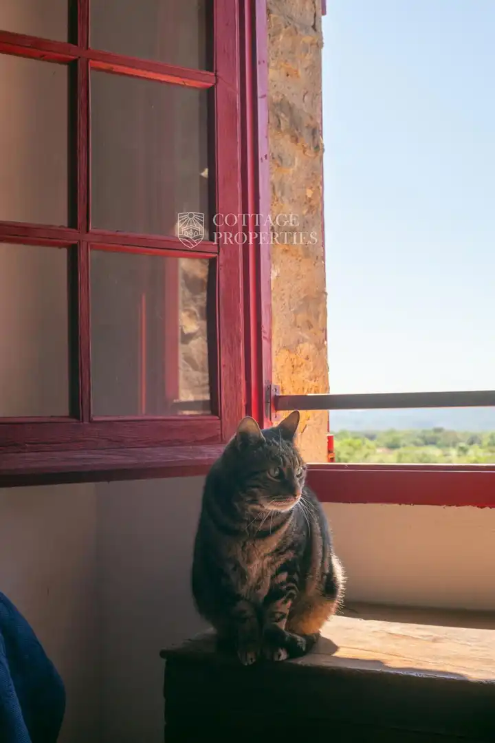 Terraza de Finca rústica en venta en Maià de Montcal con Calefacción y Piscina