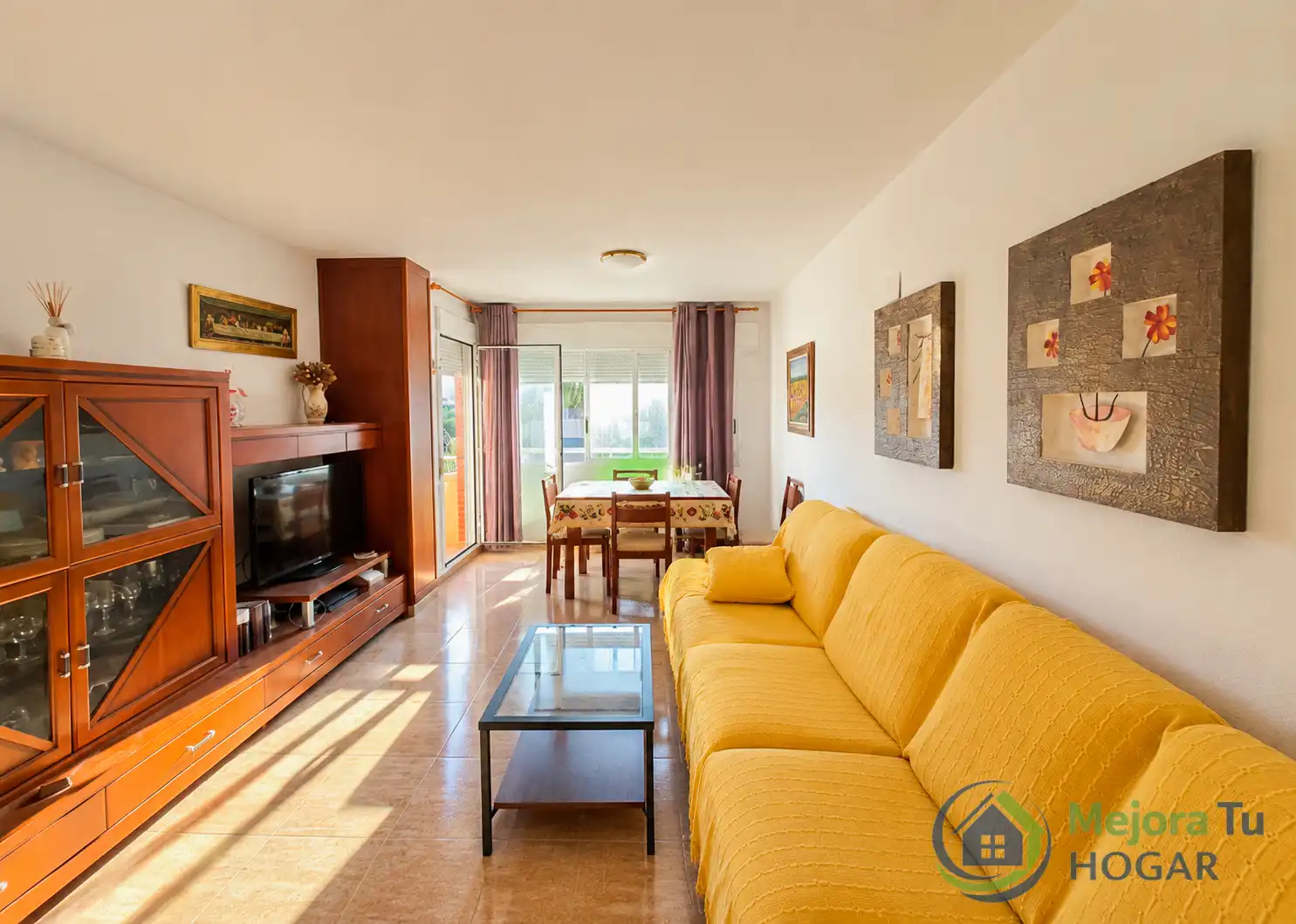 Sala de estar de Piso en venta en Benicarló con Aire acondicionado, Amueblado y Balcón