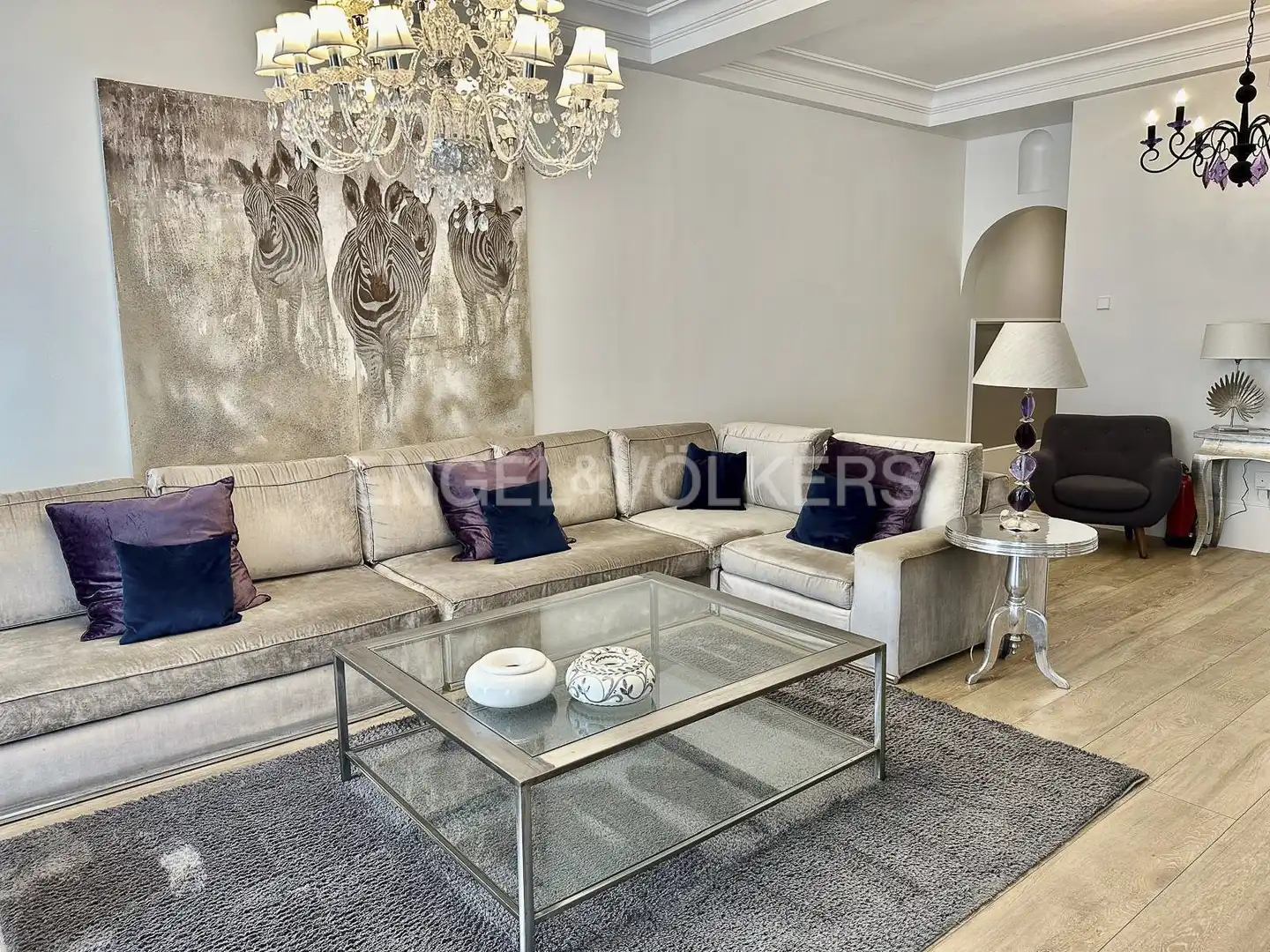 Sala de estar de Piso de alquiler en Madrid con Aire acondicionado, Calefacción y Amueblado