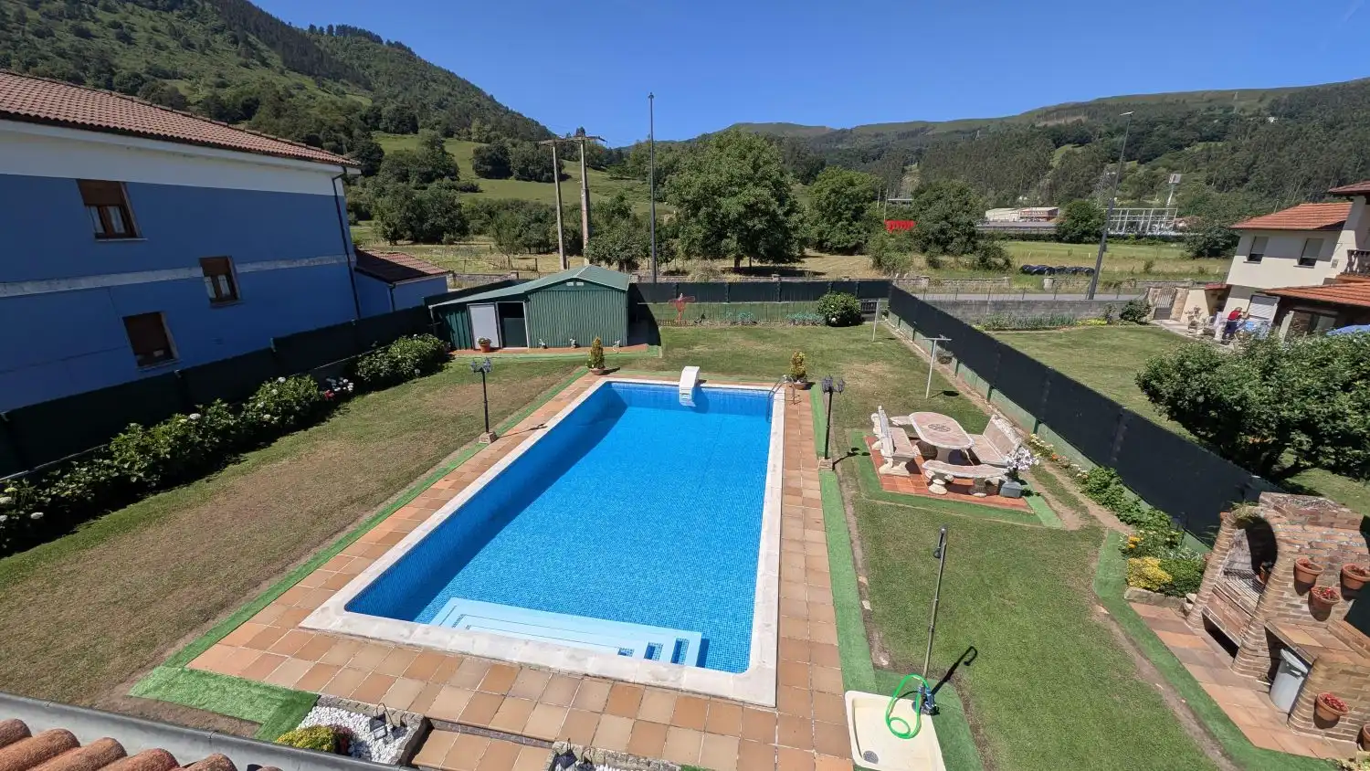 Swimming pool of Houses for sale in Los Corrales de Buelna   with Heating, Private garden and Terrace