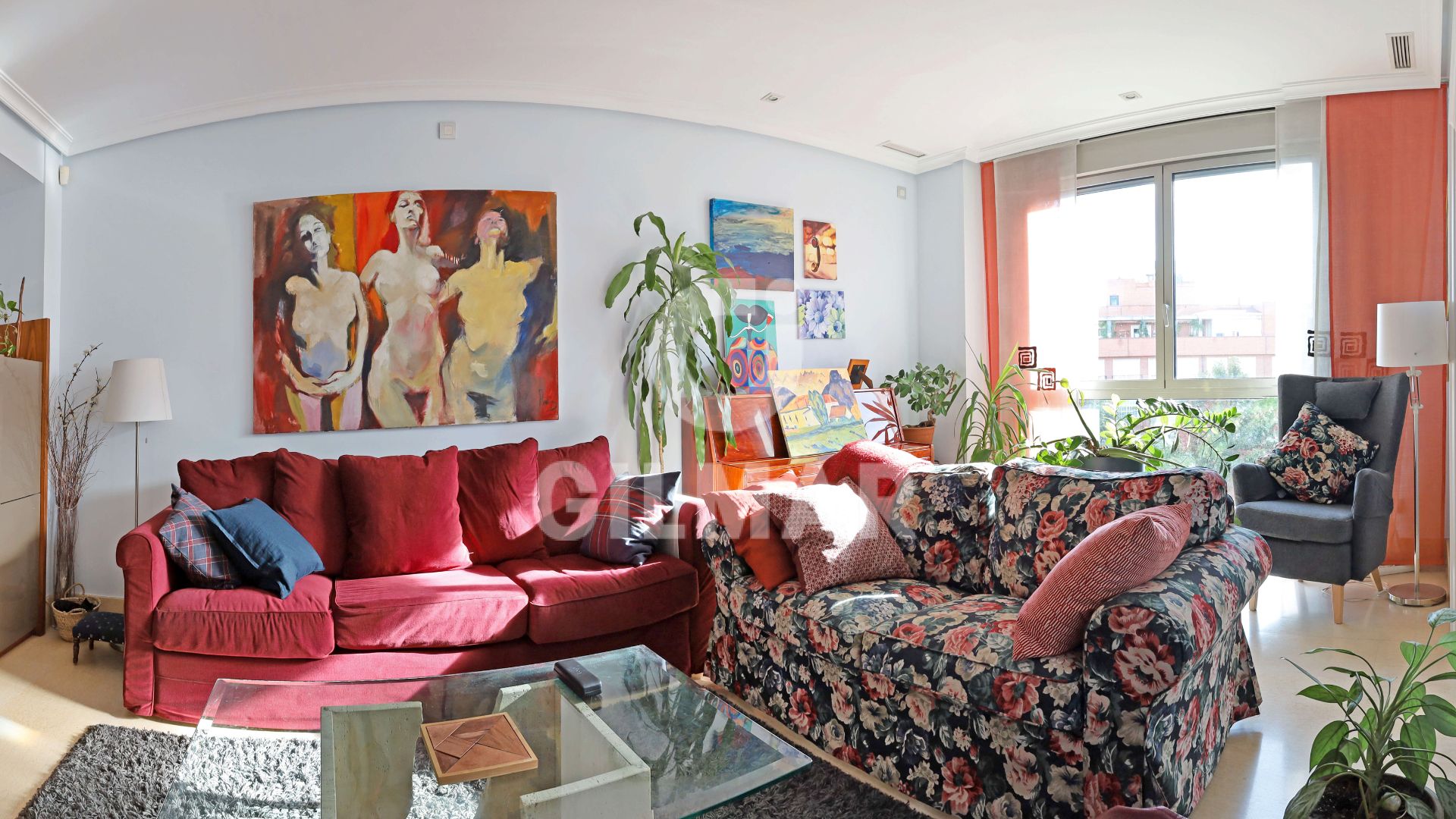 Living room of Flat for sale in  Madrid Capital  with Air Conditioner, Heating and Storage room