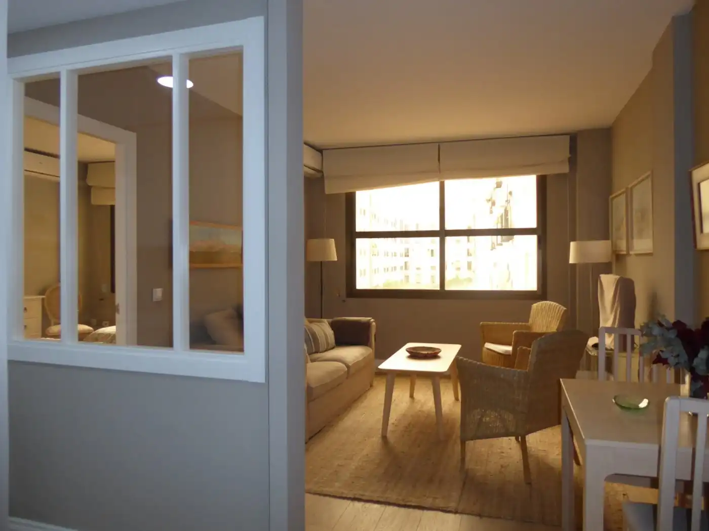 Living room of Apartments for rent in Jerez de la Frontera  with Air Conditioner and Parquet flooring