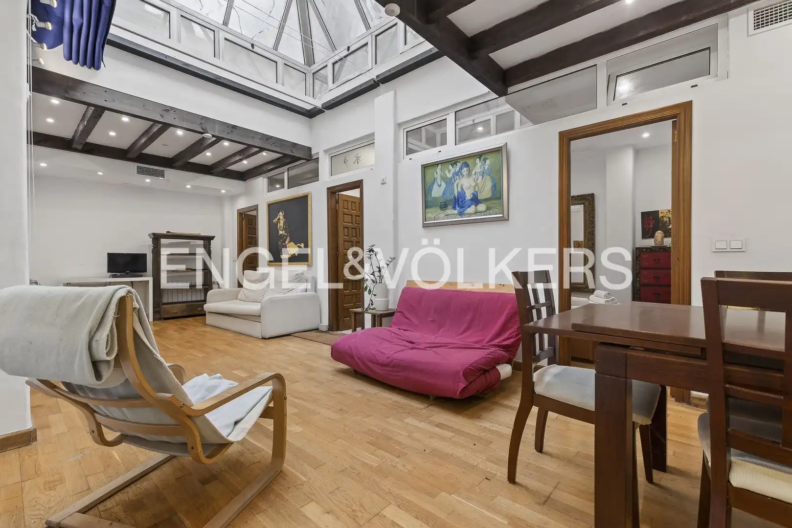 Living room of Houses for sale in Sevilla  with Air Conditioner, Heating and Parquet flooring