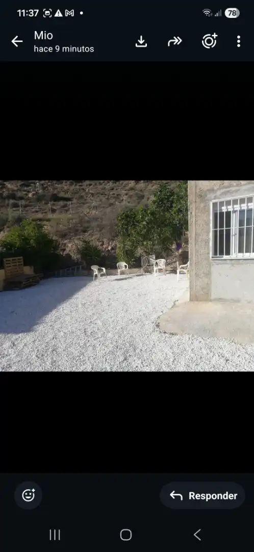 Terraza de Finca rústica de alquiler en Alhama de Almería con Aire acondicionado, Jardín privado y Amueblado