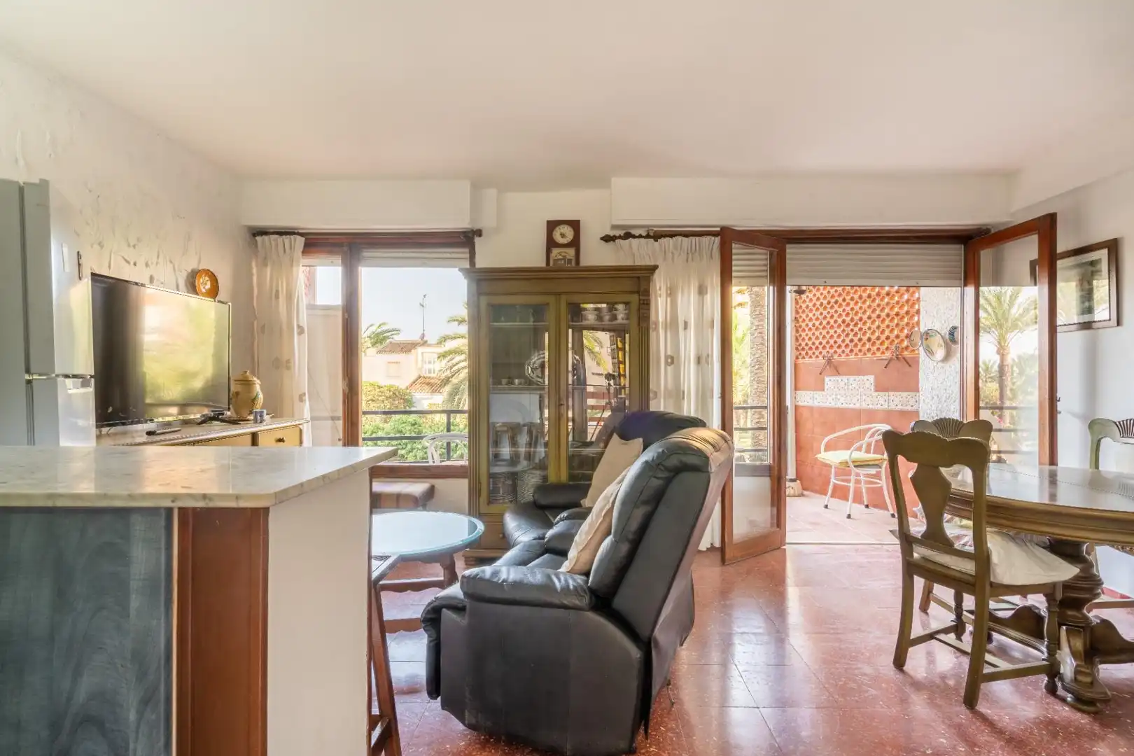 Living room of Apartments for rent in Roquetas de Mar  with Furnished and Balcony