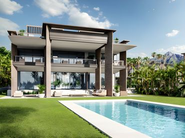 Casa con piscina en venta en Nueva Andalucía