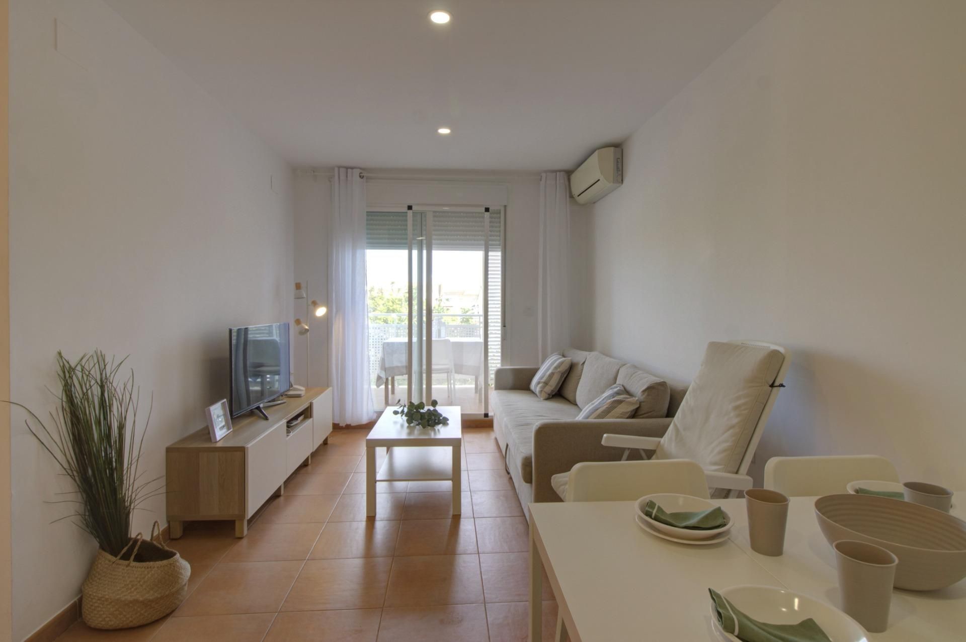 Wohnzimmer von Wohnungen zum verkauf in Sagunto / Sagunt mit Klimaanlage, Terrasse und Alarm