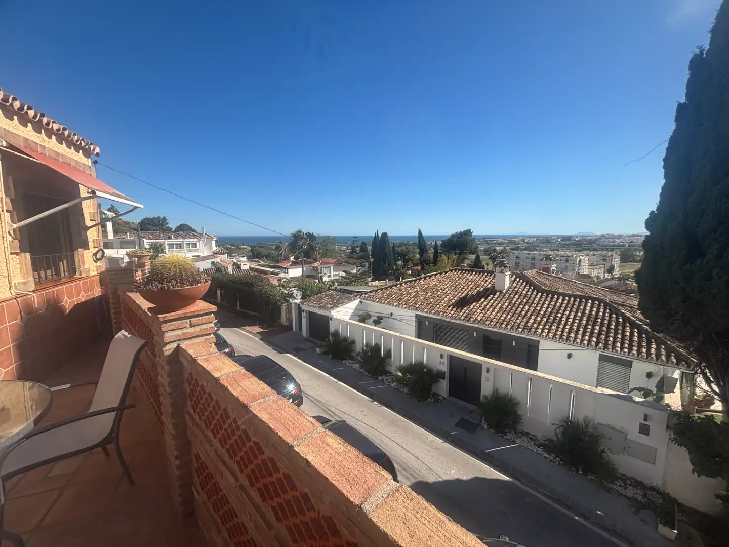 Exterior view of Detached homes for sale in Marbella  with Air Conditioner, Terrace and Furnished