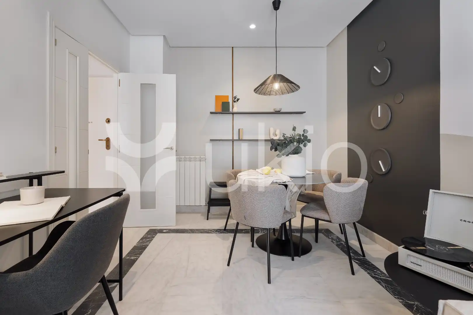Comedor de Apartamento de alquiler en Madrid con Aire acondicionado, Calefacción y Amueblado