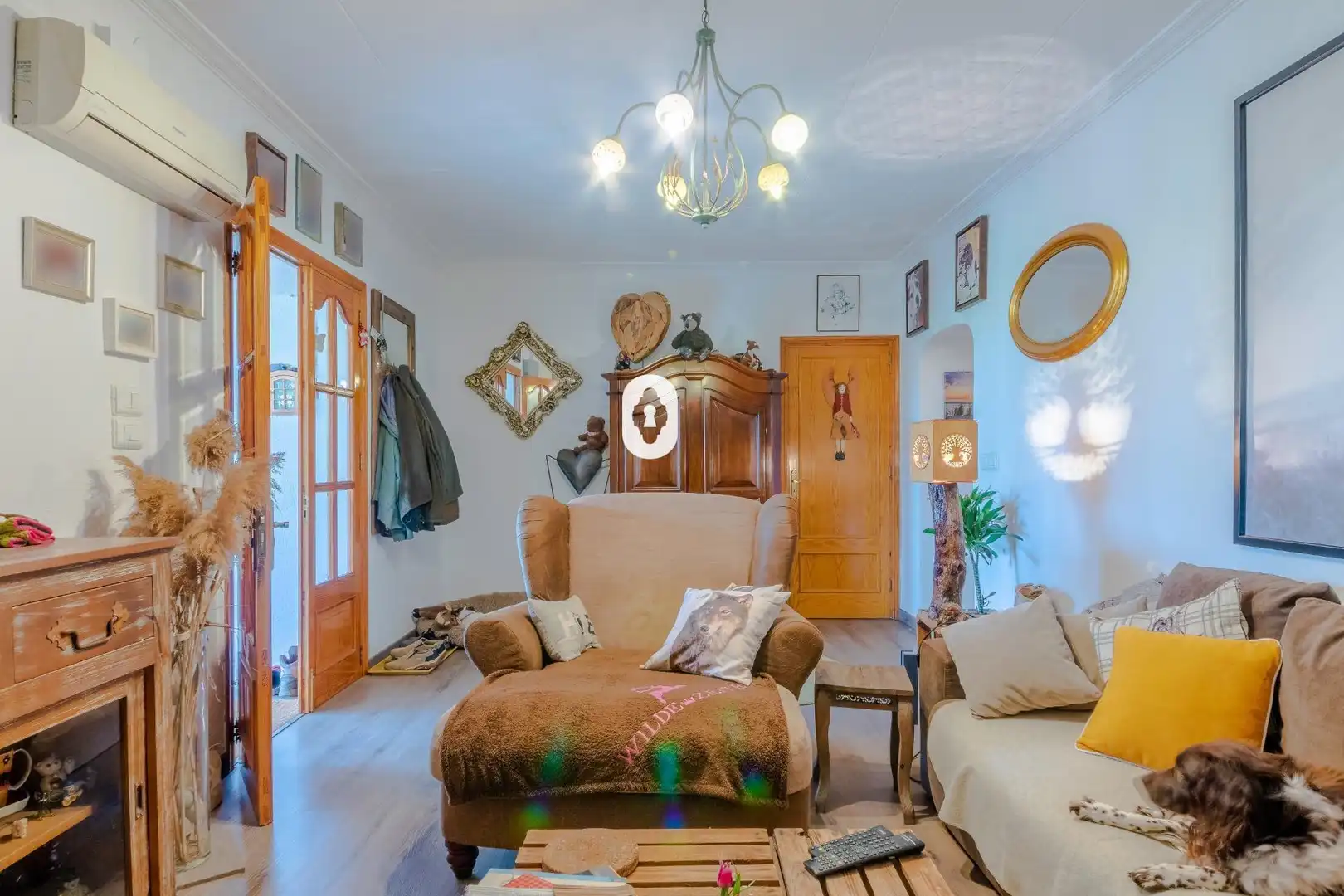 Wohnzimmer von Country house zum Verkauf in Inca mit Klimaanlage, Heizung und Privatgarten