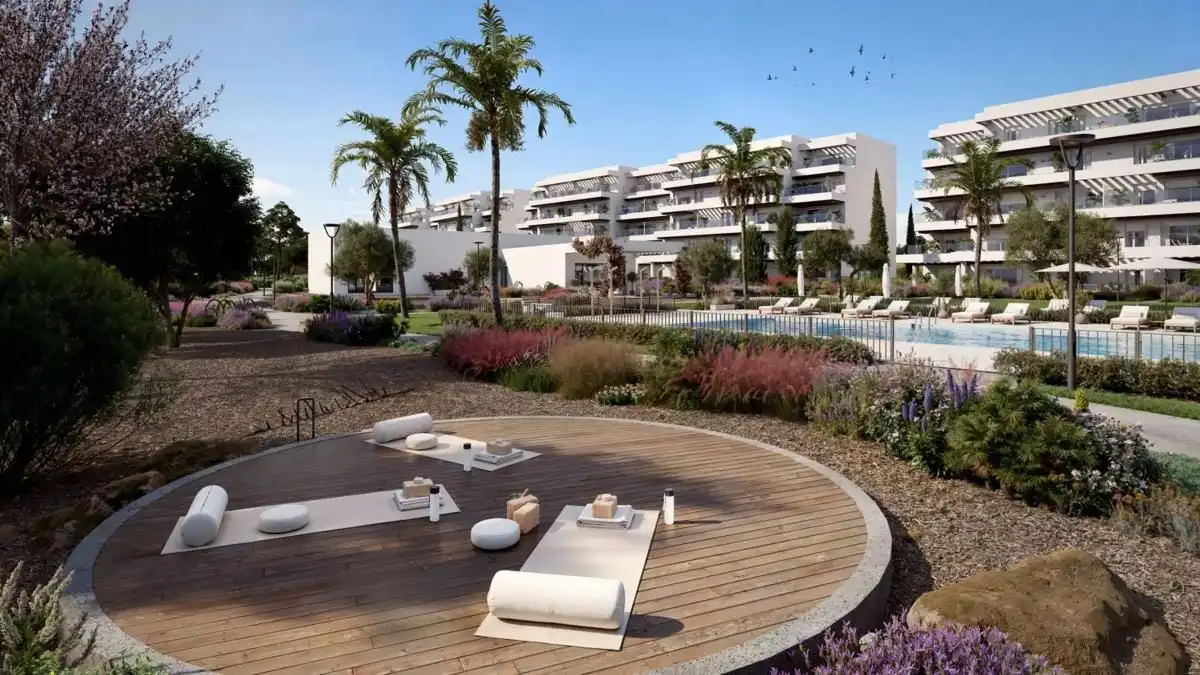Terrasse von Wohnungen zum Verkauf in El Verger mit Whirlpool und Gemeinschaftspool