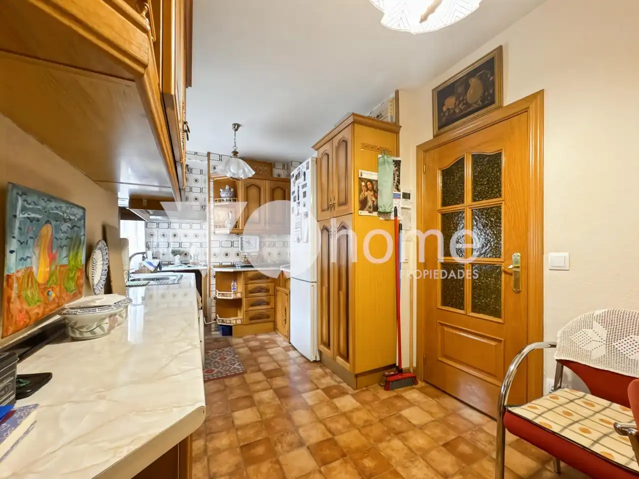 Kitchen of Flat for sale in Madrid  with Heating, Parquet flooring and Balcony