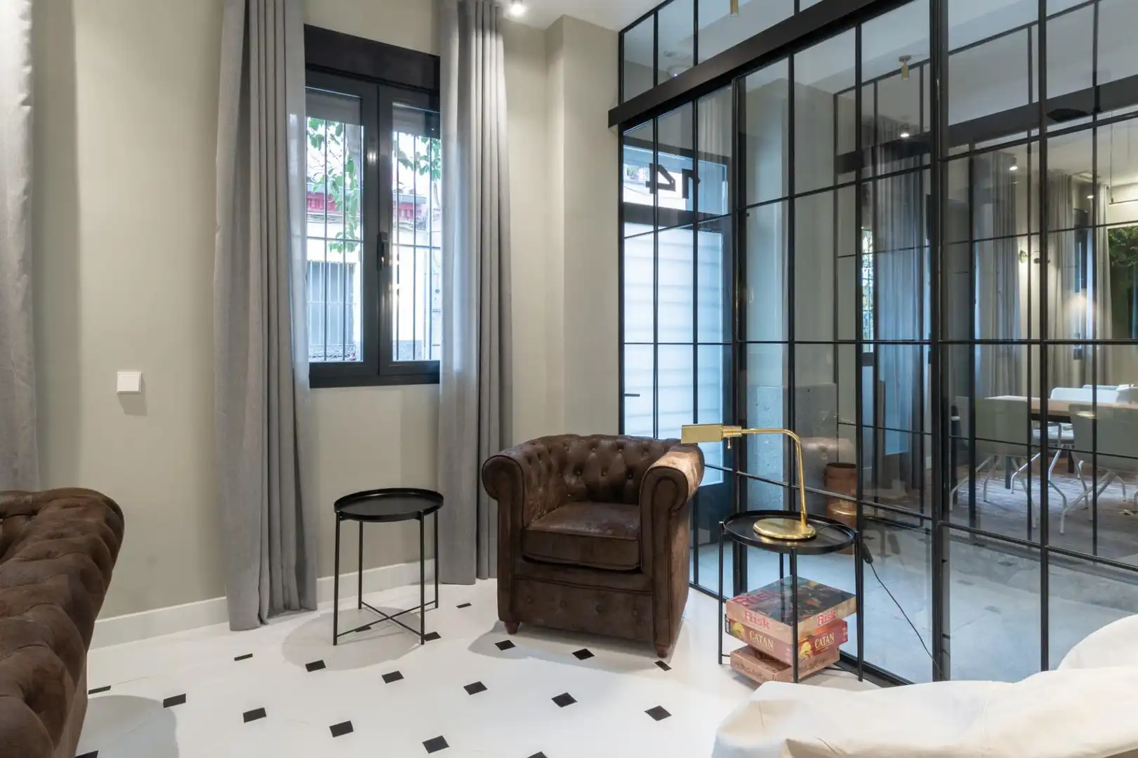 Living room of Study for rent in Madrid  with Air Conditioner, Heating and Furnished