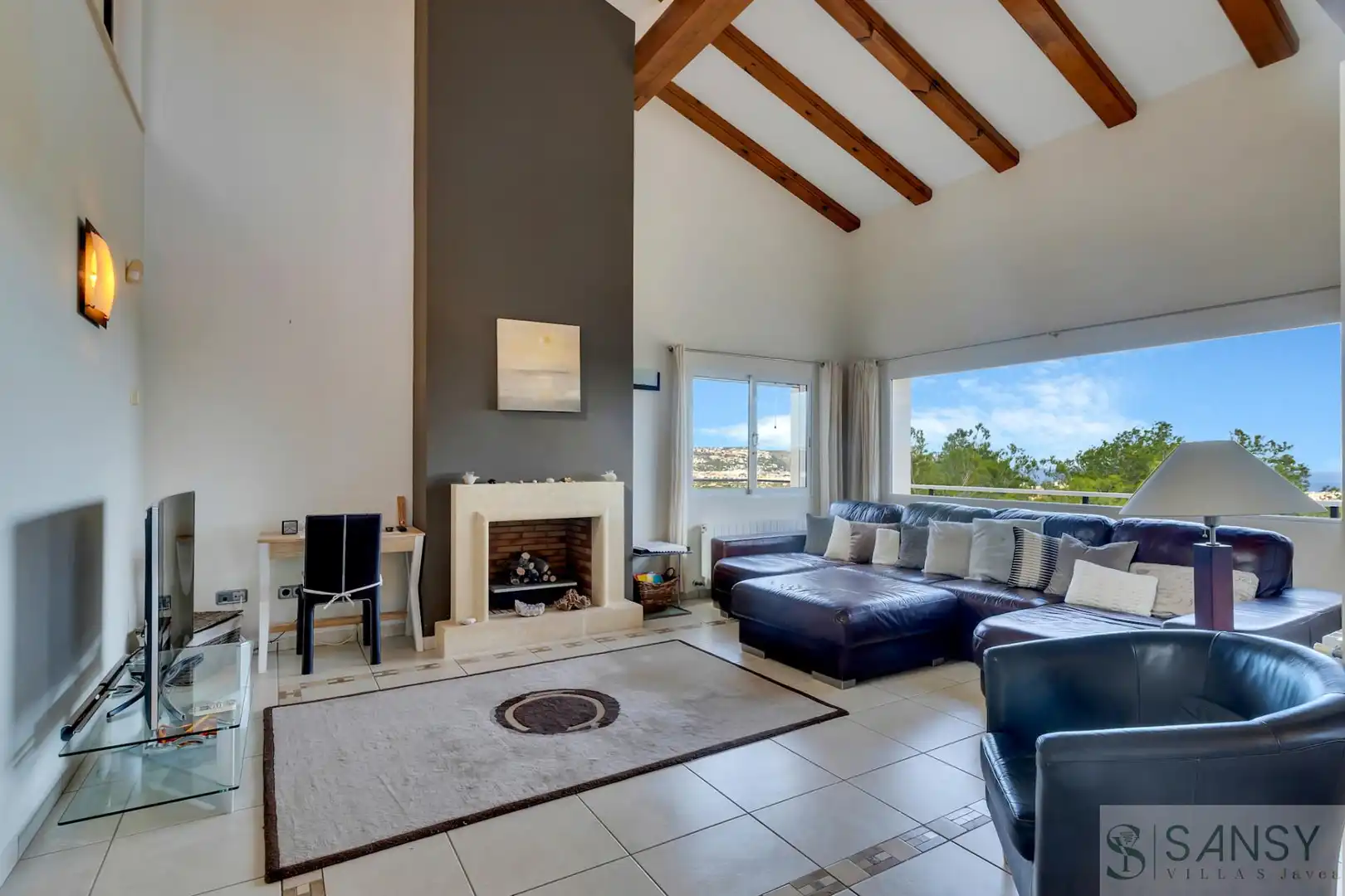 Sala de estar de Casa o chalet en venta en Jávea / Xàbia con Aire acondicionado, Calefacción y Piscina