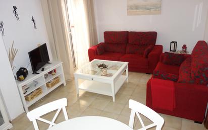 Living room of Flat for sale in Punta Umbría  with Terrace, Furnished and Balcony