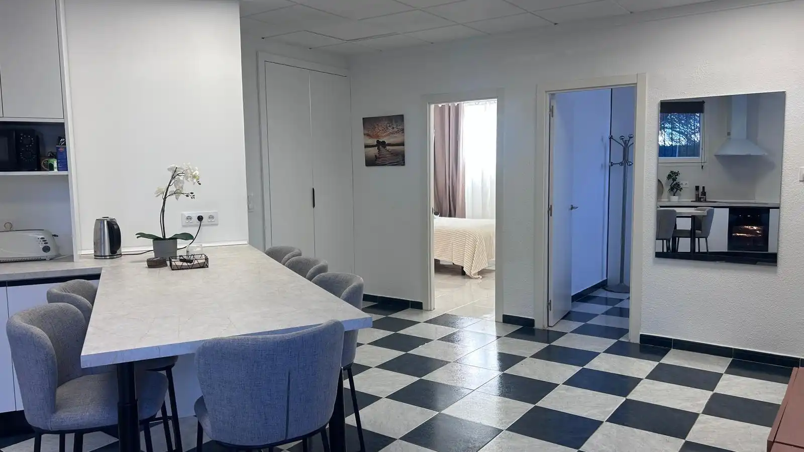 Esszimmer von Wohnung zur Miete in Orihuela mit Klimaanlage, Heizung und Privatgarten
