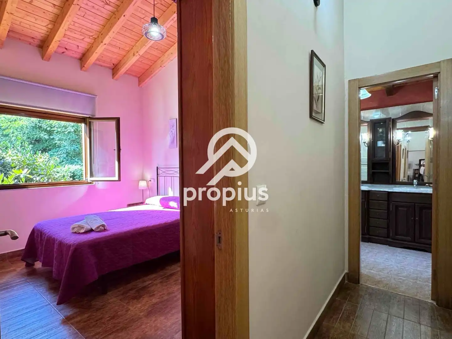 Bedroom of Houses for sale in Llanes  with Heating, Private garden and Parquet flooring