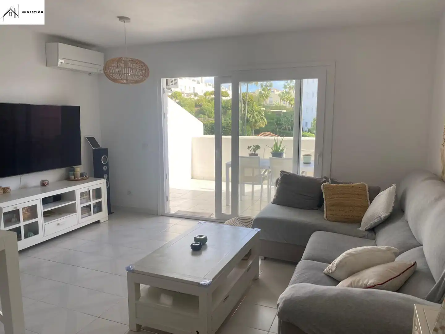 Wohnzimmer von Maisonette zum Verkauf in Mijas mit Klimaanlage, Heizung und Terrasse