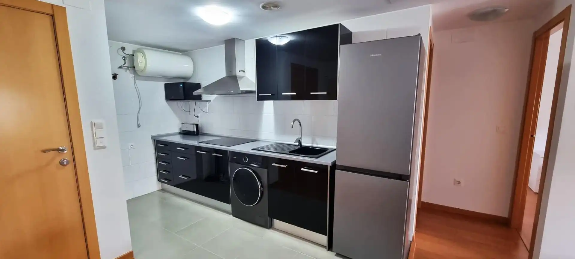 Kitchen of Flat for rent in Aspe  with Air Conditioner, Terrace and Furnished