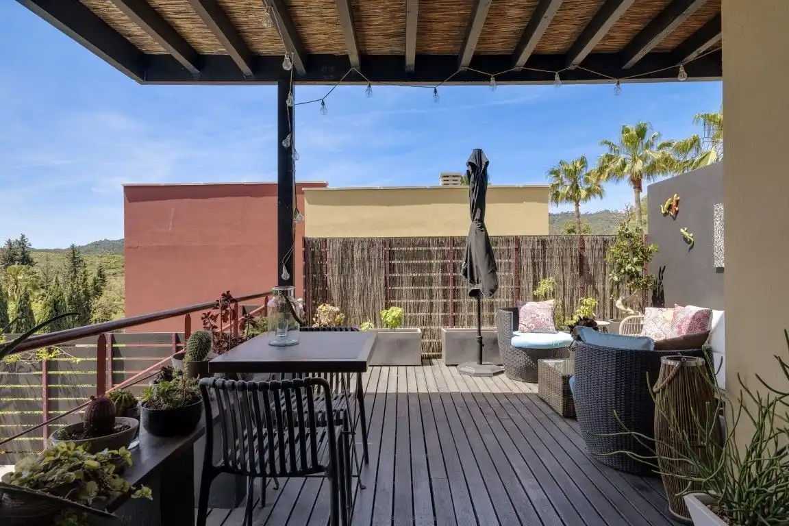 Terraza de Casa o chalet en venta en Benahavís con Aire acondicionado, Calefacción y Jardín privado