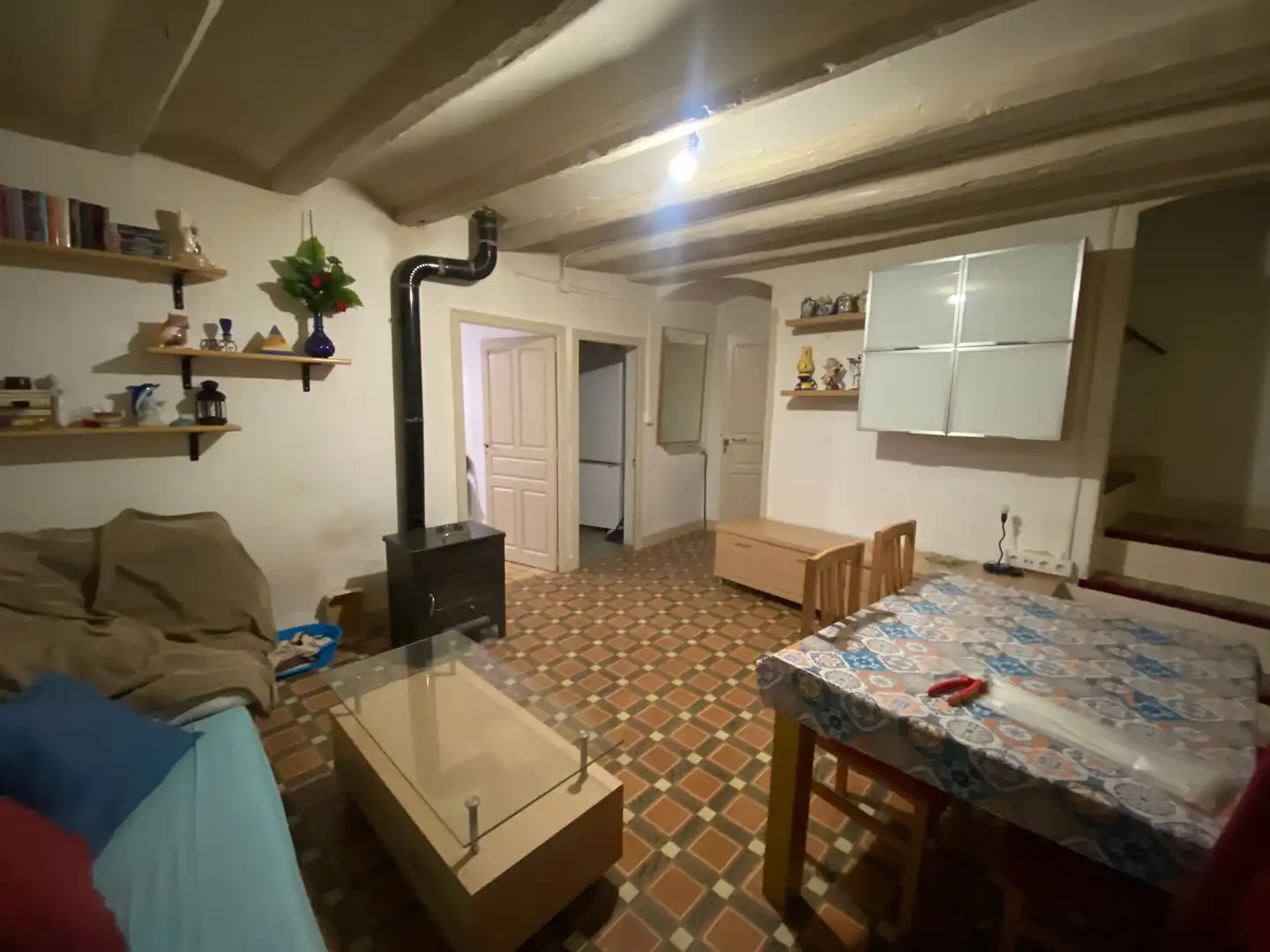 Sala d'estar de Casa adosada en venda en Os de Balaguer amb Calefacció i Moblat