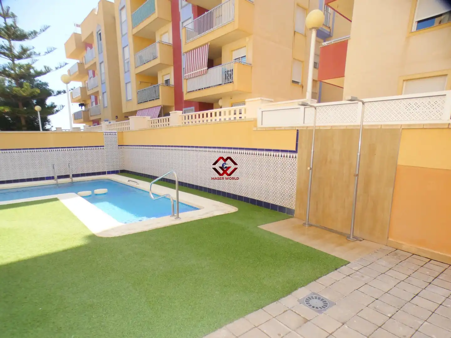 Piscina de Apartament en venda en Mazarrón amb Aire condicionat, Traster i Moblat