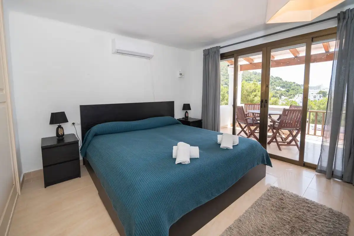 Bedroom of Flat for sale in Santa Eulària des Riu  with Air Conditioner, Heating and Private garden