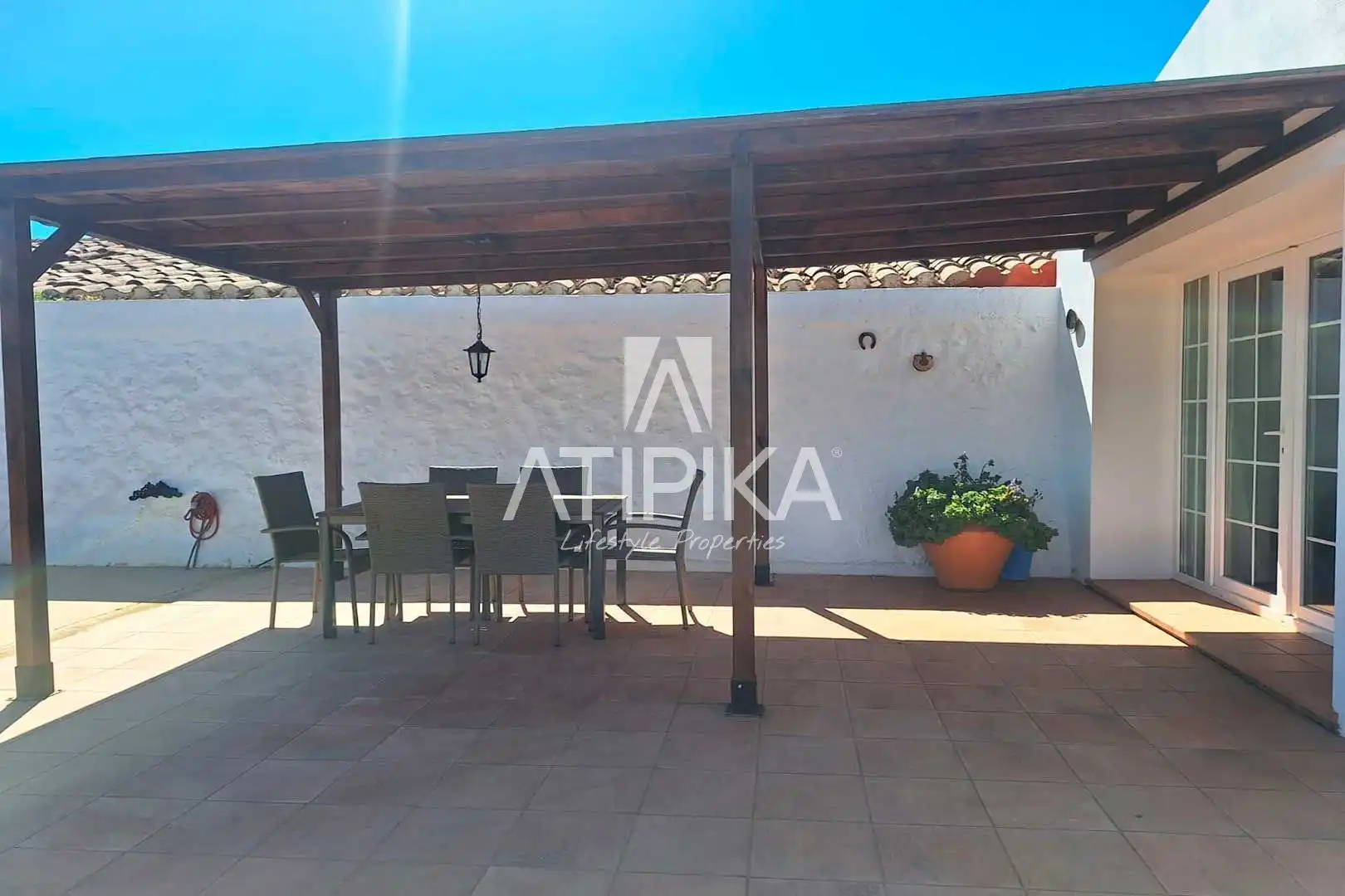 Terraza de Finca rústica en venta en Maó - Mahón con Aire acondicionado, Piscina y Horno
