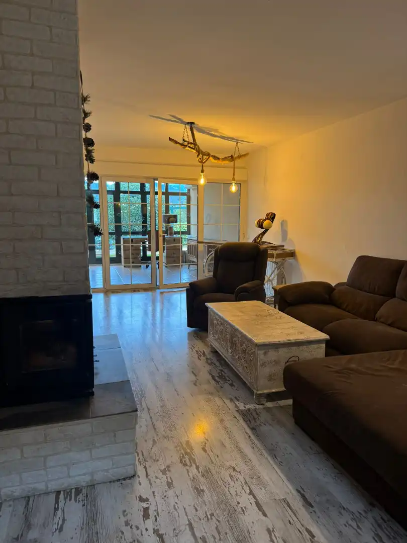 Sala d'estar de Casa adosada en venda en Guadarrama amb Calefacció, Jardí privat i Terrassa