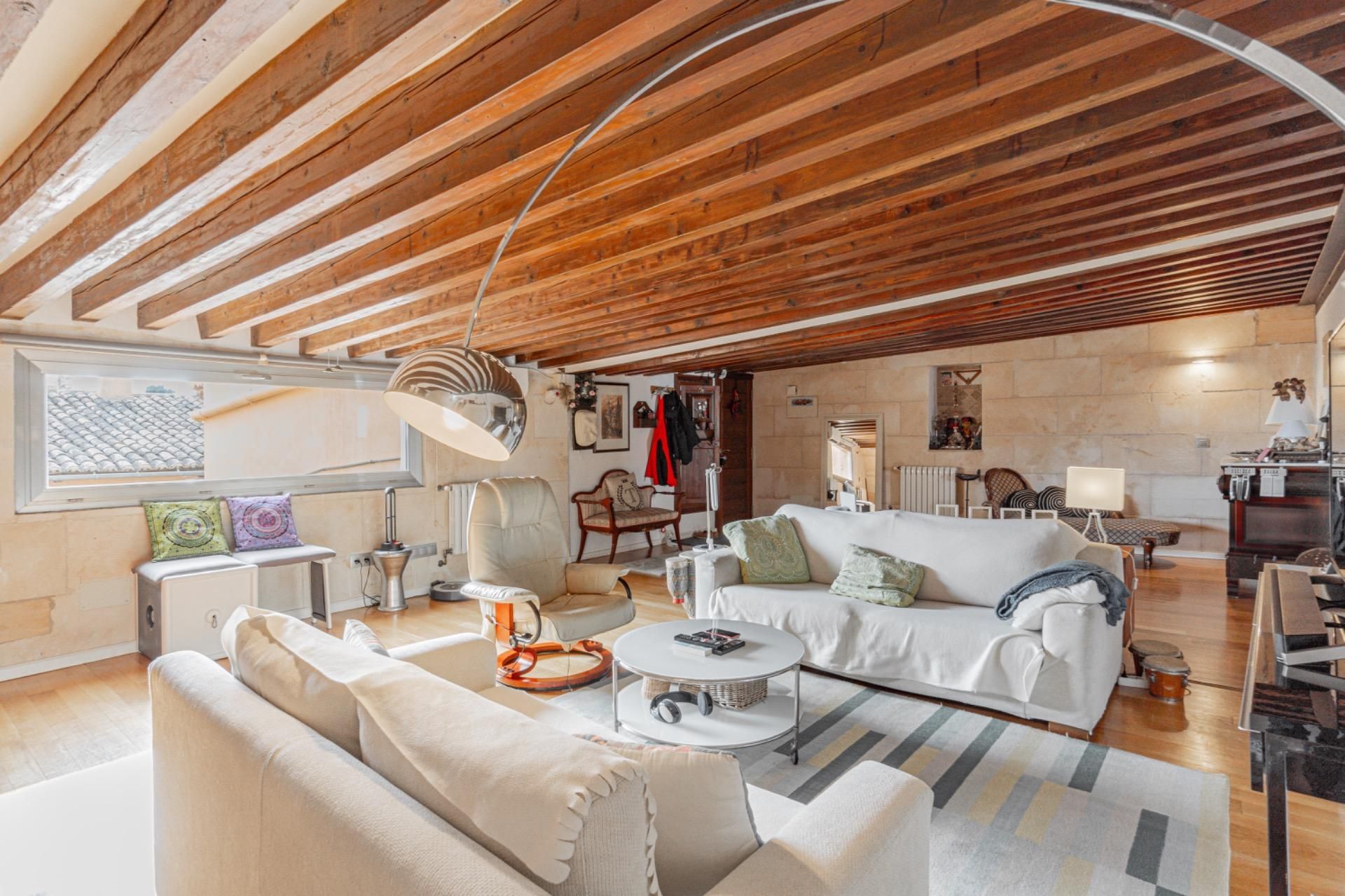 Sala d'estar de Apartament en venda en  Palma de Mallorca amb Aire condicionat, Calefacció i Jardí privat