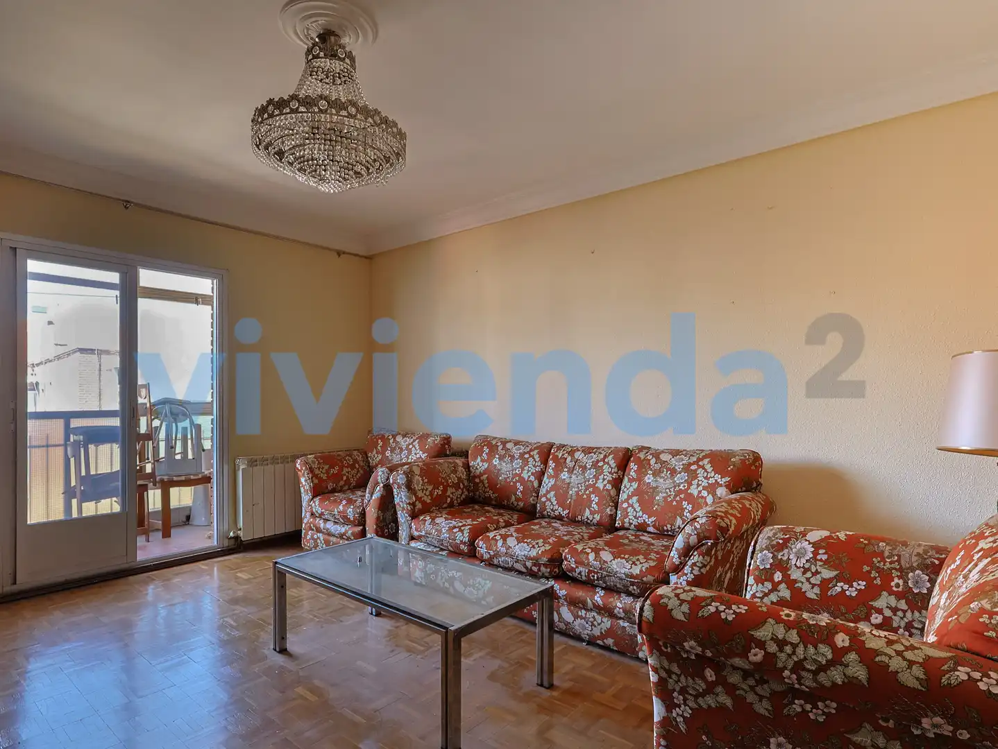 Sala d'estar de Pis en venda en Madrid amb Calefacció, Terrassa i Moblat
