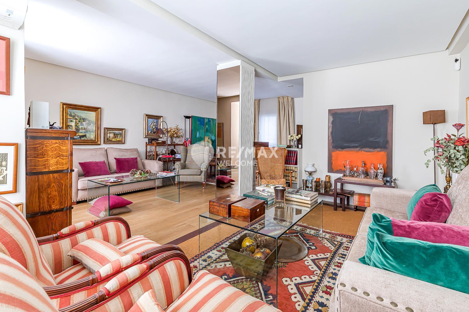 Living room of Flat for sale in  Madrid Capital  with Air Conditioner and Heating