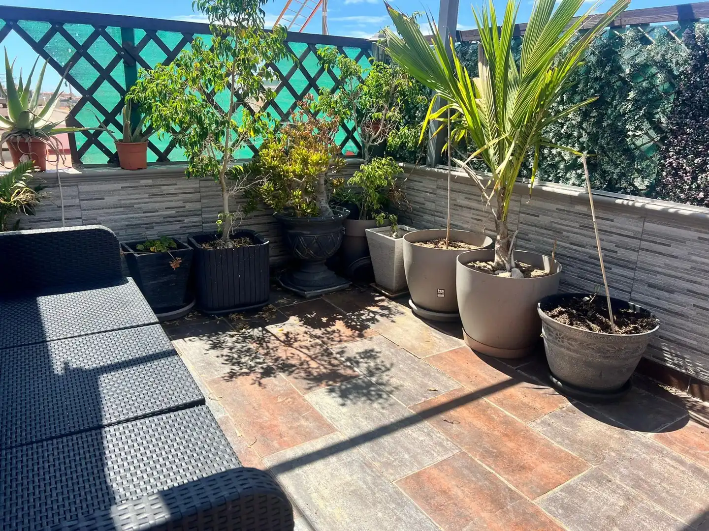 Terrasse von Einfamilien-Reihenhaus zum Verkauf in San Bartolomé de Tirajana mit Klimaanlage, Terrasse und Abstellraum
