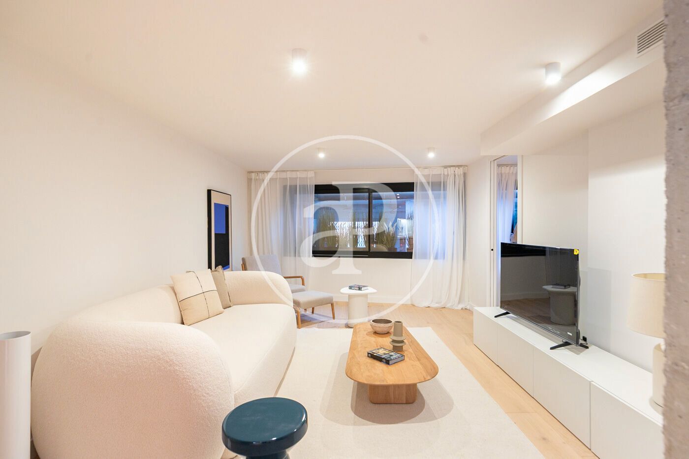 Wohnzimmer von Wohnung zum Verkauf in  Barcelona Capital mit Klimaanlage, Heizung und Abstellraum