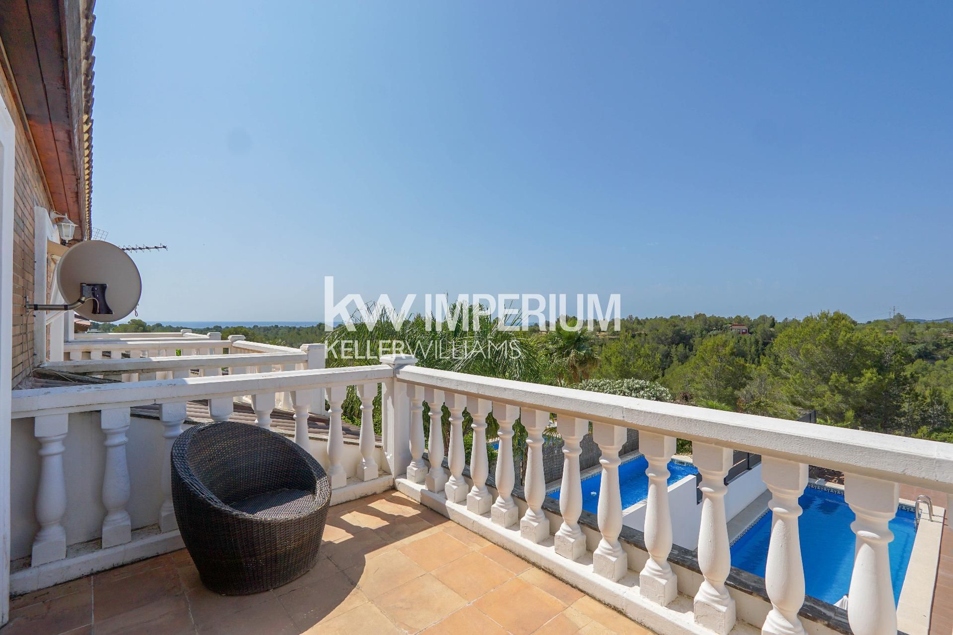 Terraza de Casa adosada de alquiler en L'Ametlla de Mar  con Aire acondicionado, Calefacción y Jardín privado